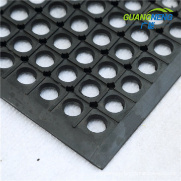 Antibacterial Rubber Flooring Mat / Hotel Bathroom Rubber Mat